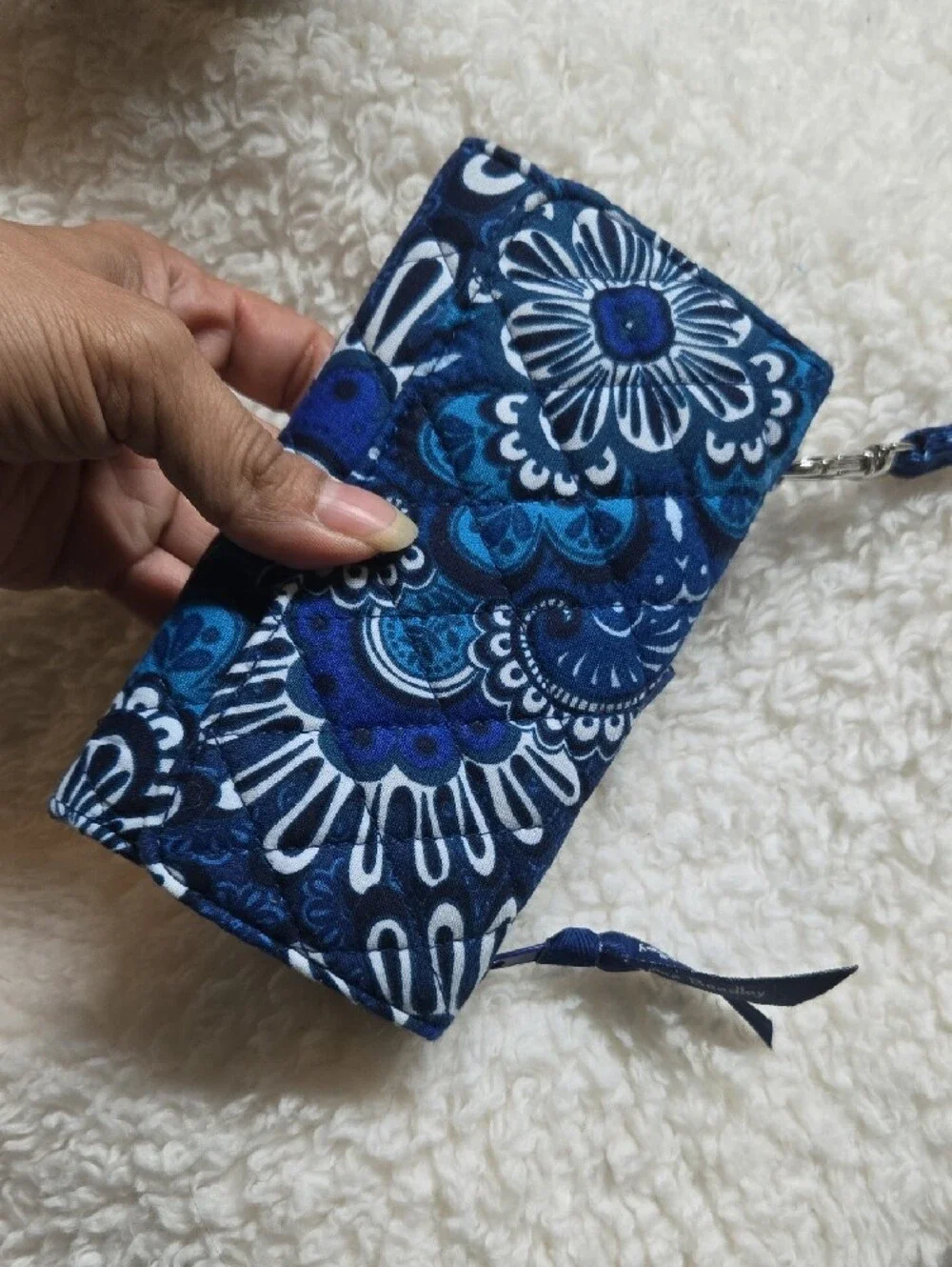 Vera Bradley Navy & Teal Floral Quilted Bag Set